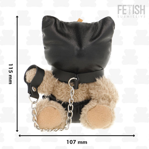 Porta-chaves Urso de Peluche BDSM Modelo 8, 12cm Fetish Submissive