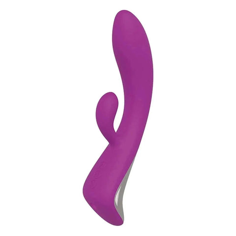 Rocking Bunny, Vibrador Estimulador Clitóris USB Roxo, 21.5cm Ø3.5cm, 9vibrações (video)  Dream Toys   