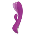 Rocking Bunny, Vibrador Estimulador Clitóris USB Roxo, 21.5cm Ø3.5cm, 9vibrações (video)  Dream Toys   