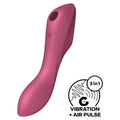 Satisfyer Curvy Trinity 3 Vermelho (pulsador ar e vibrador)  Satisfyer   