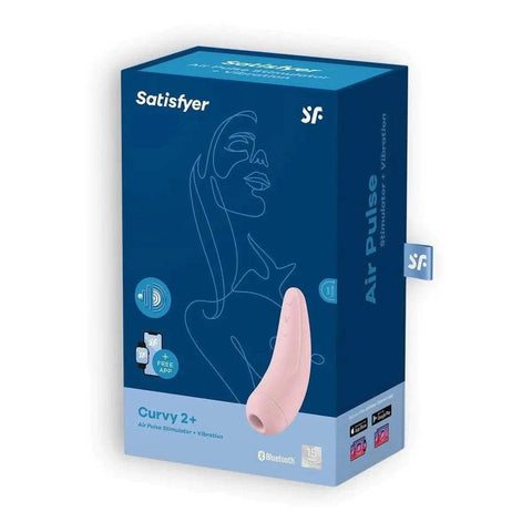 SATISFYER Vibrador Curvy 2+ Rosa, Controlado por Smartphone (video)  Satisfyer   