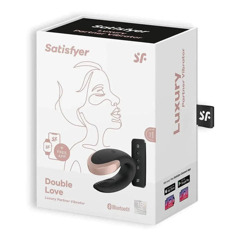 SATISFYER Vibrador Double Love Preto, Controlado por Smartphone e Comando  Satisfyer   