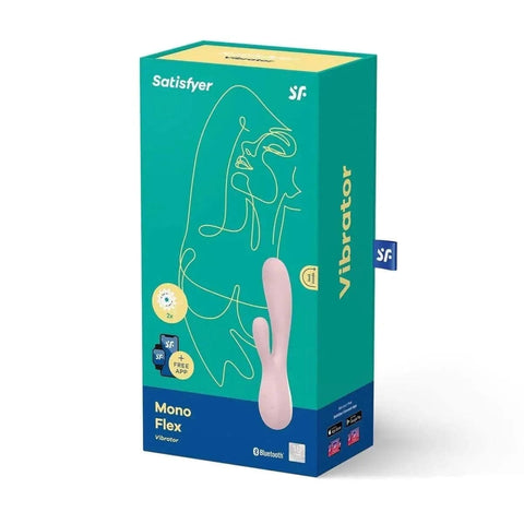 SATISFYER Vibrador Mono Flex Rosa, Controlado por Smartphone (video)  Satisfyer   