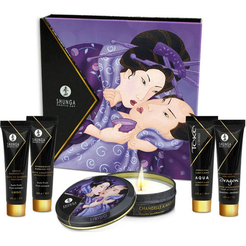 Shunga Erotic Art - Kit Geisha Frutas Exóticas, 5 unidades Shunga