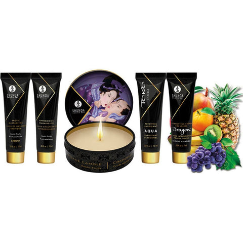 Shunga Erotic Art - Kit Geisha Frutas Exóticas, 5 unidades Shunga