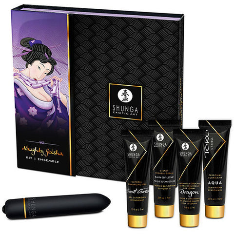 Shunga Erotic Art - Kit Geisha Naughty, 5 unidades Shunga