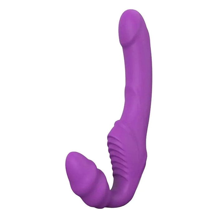 Vibrador Duplo com Vibração Roxo USB Strapless, 21cm Ø3.5cm Dream Toys