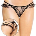 Tanga com Abertura Vaginal e Anal, Softline 2447 Preto  Softline   