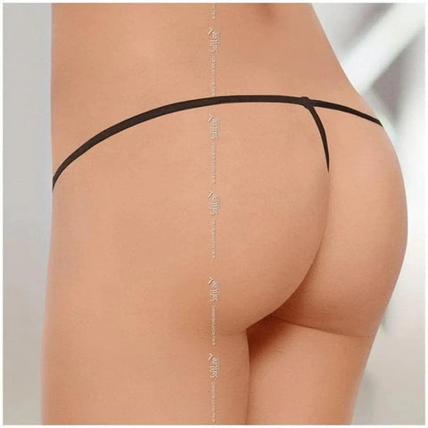 Tanga com Abertura Vaginal, Softline 2322 Preto, Tamanho único  Softline   