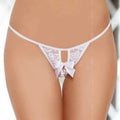 Tanga com Abertura Vaginal, Softline 242620 Branco, Tamanho único Softline