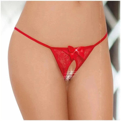 Tanga com Abertura Vaginal, Softline 242730 Vermelho, Tamanho único  Softline   