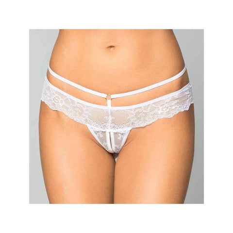 Tanga com Abertura Vaginal, Softline 2475, Branco  Softline   