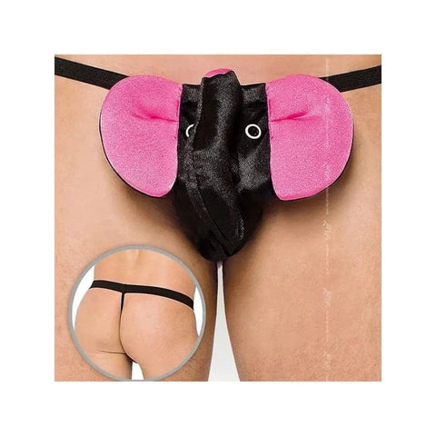 Tanga Elefante 444510 Preto e Rosa, Tamanho único  Softline   