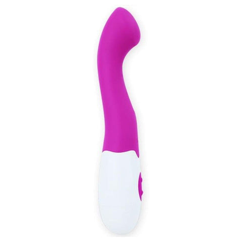 Vibrador Charles Roxo, 17cm Ø3.2cm, 30vibrações  Pretty Love   