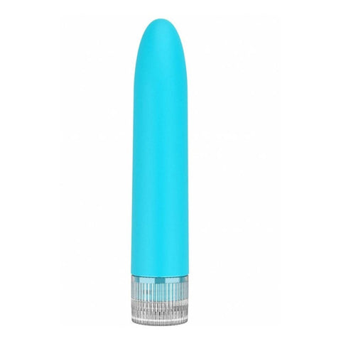 Vibrador Clássico Eleni Azul Super Soft 13,9cm Ø3,6cm - Vibração Regulável  Dream Toys   