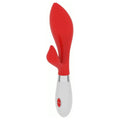 Vibrador com Estimulador Clitóris ACHELOIS Vermelho, 21.5cm Ø4.2cm, 10vibrações  Luminous   