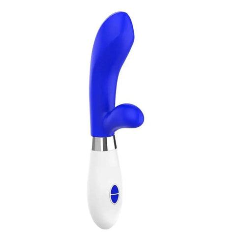 Vibrador com Estimulador Clitóris ACHILLES Azul, 21cm Ø3.5cm, 10vibrações  Luminous   