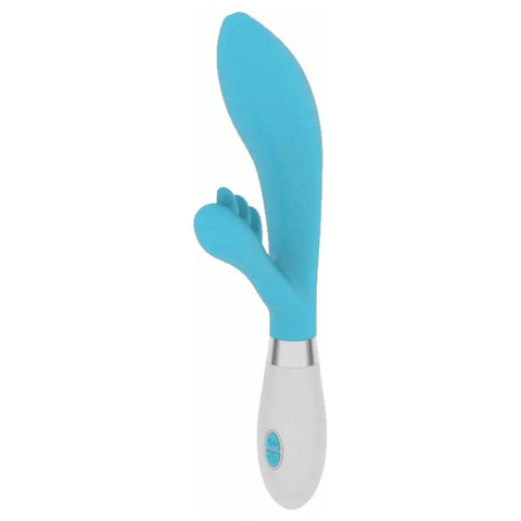 Vibrador com Estimulador Clitóris AGAVE Azul, 23cm Ø3.6cm, 10vibrações  Luminous   