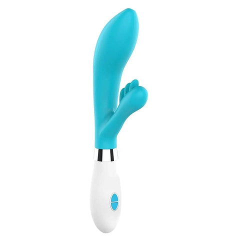 Vibrador com Estimulador Clitóris AGAVE Azul, 23cm Ø3.6cm, 10vibrações  Luminous   