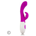 Vibrador com Estimulador Clitóris Arthur Roxo, 20cm Ø3.2cm, 7vibrações 3movimentos  Pretty Love   