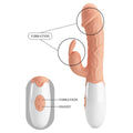 Vibrador com Estimulador Clitóris Easter Bunny, 19.2cm Ø3.3cm, 30vibrações  Pretty Love   