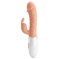 Vibrador com Estimulador Clitóris Easter Bunny, 19.2cm Ø3.3cm, 30vibrações  Pretty Love   