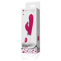 Vibrador com Estimulador Clitóris Felix Rosa, 21cm Ø3.8cm, 30vibrações  Pretty Love   