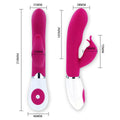 Vibrador com Estimulador Clitóris Felix Rosa, 21cm Ø3.8cm, 30vibrações  Pretty Love   