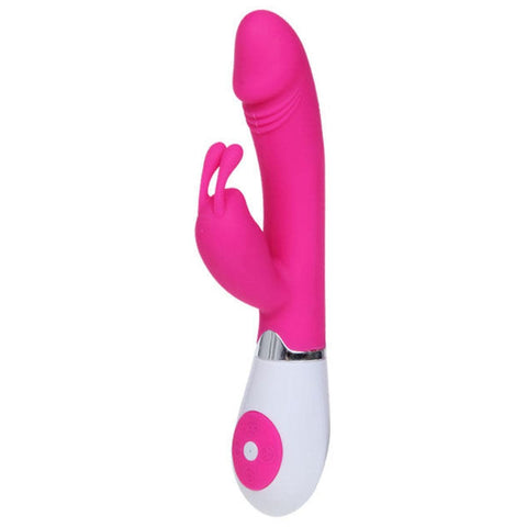 Vibrador com Estimulador Clitóris Gene com Voz, 20.5cm Ø3.4cm, 30vibrações  Pretty Love   