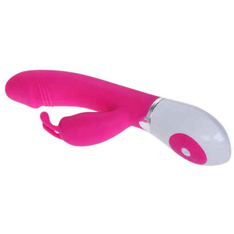 Vibrador com Estimulador Clitóris Gene com Voz, 20.5cm Ø3.4cm, 30vibrações  Pretty Love   