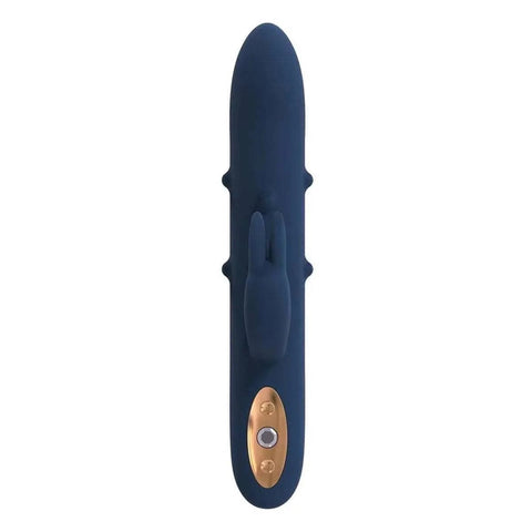 Vibrador com Estimulador Clitóris GODDESS ALPHEUS USB, 23.5cm Ø3.5cm, 10vibrações e Movimento  Dream Toys   