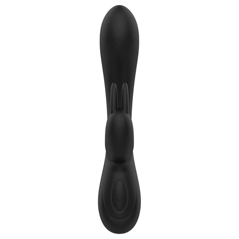 Vibrador com Estimulador Clitóris Ohmama Preto USB, 20.5cm Ø3.3cm, 10vibrações  Ohmama Fetish   