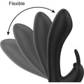 Vibrador com Estimulador Clitóris Ohmama Preto USB, 20.5cm Ø3.3cm, 10vibrações  Ohmama Fetish   