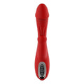 Vibrador com Estimulador Clitóris Red Artemis USB, 21cm Ø3.5cm, 7+3vibrações  Dream Toys   