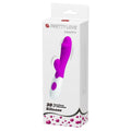 Vibrador com Estimulador Clitóris Snappy Roxo, 19.5cm Ø3.2cm, 30vibrações  Pretty Love   