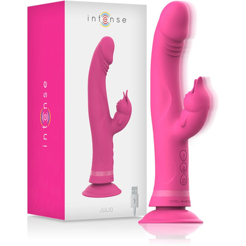 Vibrador com Estimulador JULIO intense Rosa, 23cm Ø3.7cm, 20vibrações Brinquedos sexuais Intense