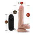 Vibrador Dr. Skin Dr.Rob, 16.5cm Ø3cm, vibração regulável  Blush Novelties   