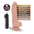 Vibrador Dr. Skin Dr.Tim, 18.5cm Ø3cm, vibração regulável  Blush Novelties   