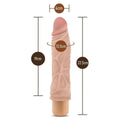 Vibrador Dr. Skin Vibe 10 Branco, 22.5cm Ø4cm, vibração regulável  Blush Novelties   