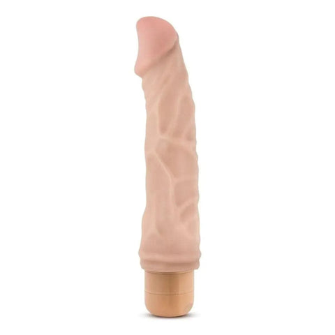 Vibrador Dr. Skin Vibe 6 Branco, 23cm Ø4.5cm, vibração regulável  Blush Novelties   