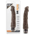 Vibrador Dr. Skin Vibe 6 Chocolate, 23cm Ø4.5cm, vibração regulável  Blush Novelties   