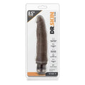 Vibrador Dr. Skin Vibe 7 Chocolate, 22.5cm Ø4cm, vibração regulável  Blush Novelties   