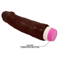 -Vibrador Realistico Waves of Pleasure Castanho, 19.5cm Ø4cm, vibração regulável  Baile   