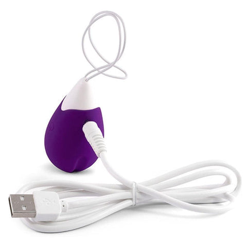 - Vibrador Sem Fio Ovo Wireless Jan Roxo USB, 6cm Ø3cm, 10 Vibrações  Alive   