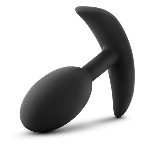 Anal Adventures Vibra Plug Médio Preto com esfera, 10.1cm Ø3.8cm  Blush Novelties   