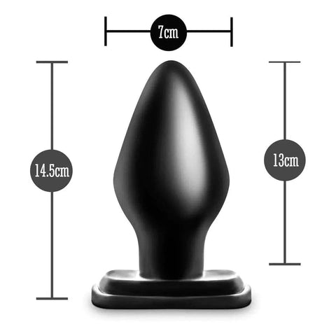 Anal Adventures XXL Plug Preto, 14.5cm Ø7cm  Blush Novelties   