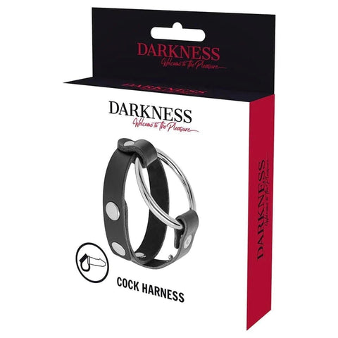 Anel DARKNESS de Metal Duplo com presilha no topo  Darkness   