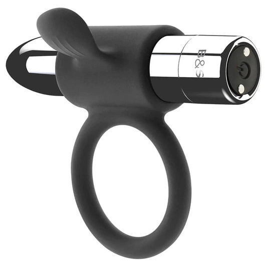 Anel Vibratório CAMERON USB, 10vibrações Brinquedos sexuais BLACK&SILVER   