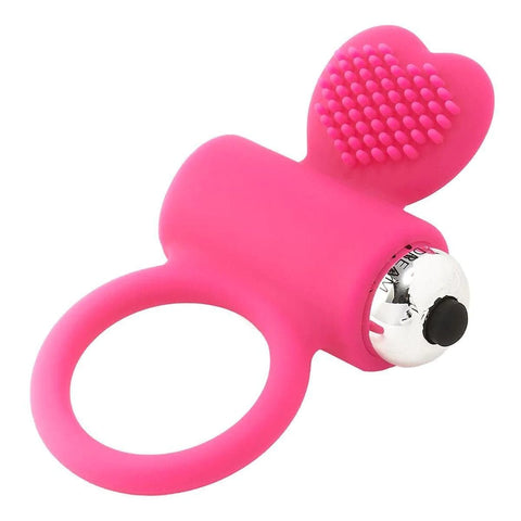 Anel Vibratório para Pénis Flirts Rosa, 100% Silicone, Ø3.1cm, 10vibrações  Dream Toys   