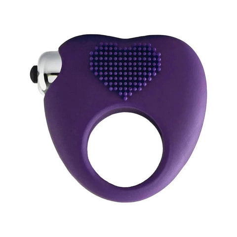 Anel Vibratório para Pénis Flirts Roxo, 100% Silicone, Ø3cm, 10vibrações  Dream Toys   